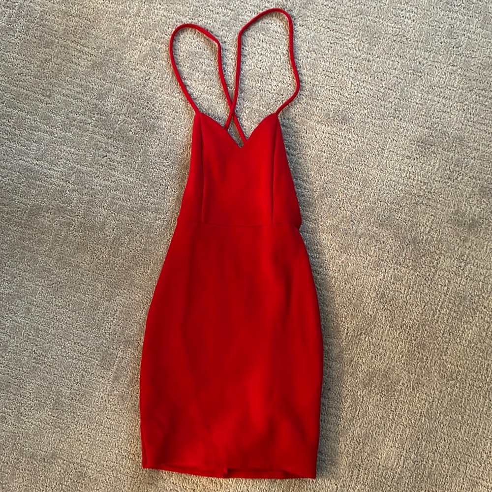 Solemio Los Angeles Red Sundress Small